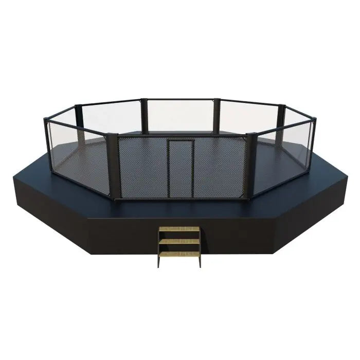 MMA Cage with sidewalk