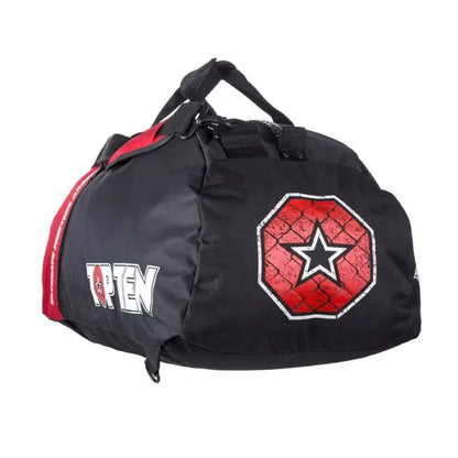 Backpack-Sportsbag-Dufflebag combination “UFA” - 75 cm x 30 cm x 35 cm, black-red