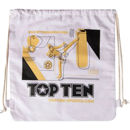 Drawstring bag “TOP TEN” - white