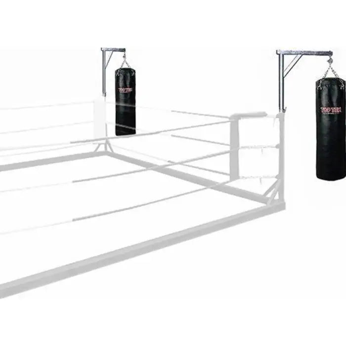 Punching bag suspension for training ring